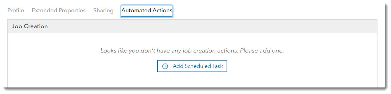 In Automated Actions tab choose Add Scheduled Task.