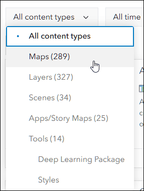 Map filter