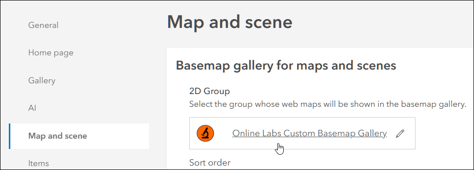 Set custom basemap gallery