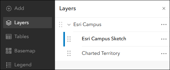 Esri Campus group layer