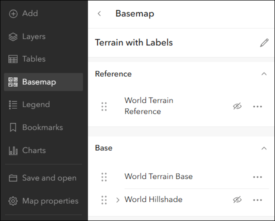 Basemap changes