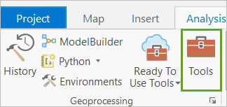 Tools button on Analysis tab