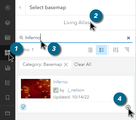 How to add a Living Atlas basemap to a web map