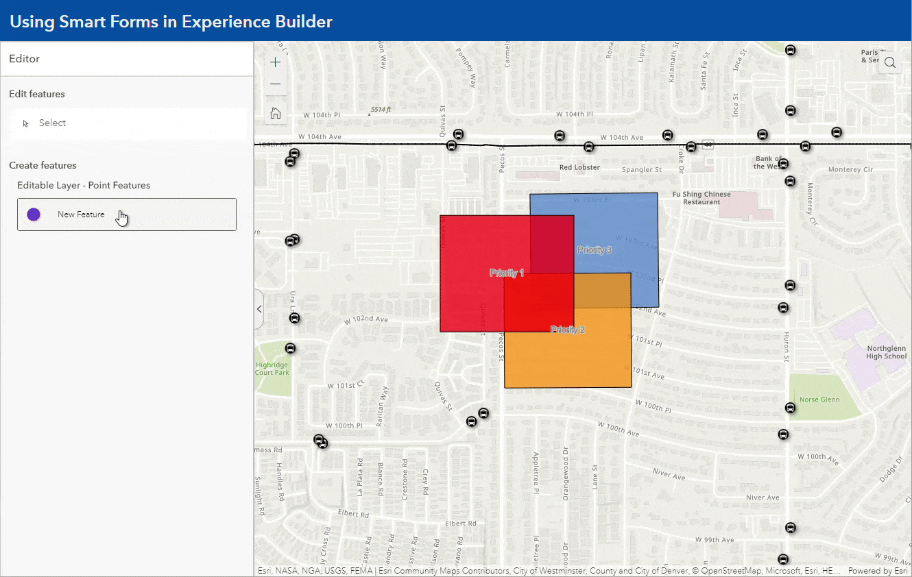 Experience Builder application