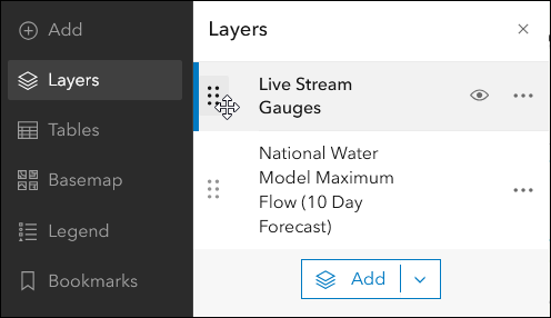 Reorder layers