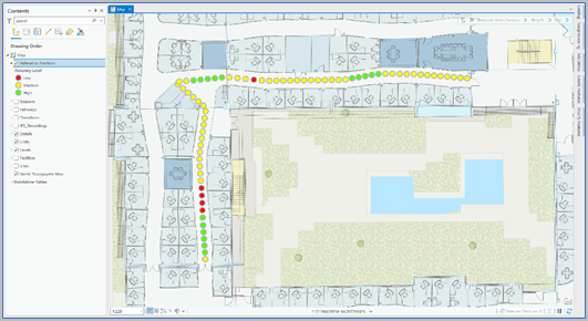 Identify accuracy level check, indoor map in ArcGIS Pro