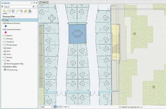 Use spatiotemporal analysis, indoor map in ArcGIS Pro
