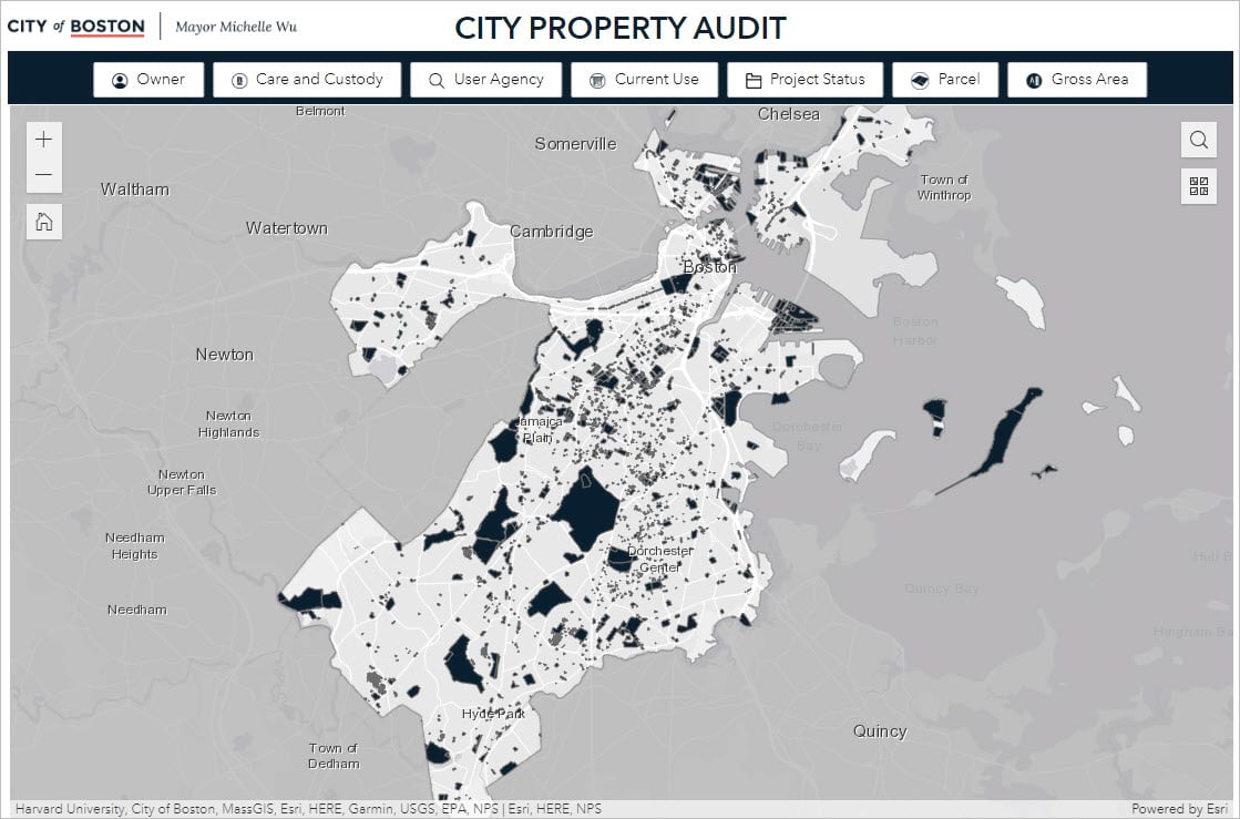 Screenshot of the City Property Audit application