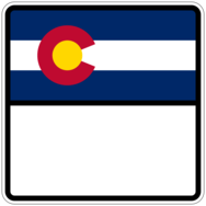 Colorado State Highway Route Marker