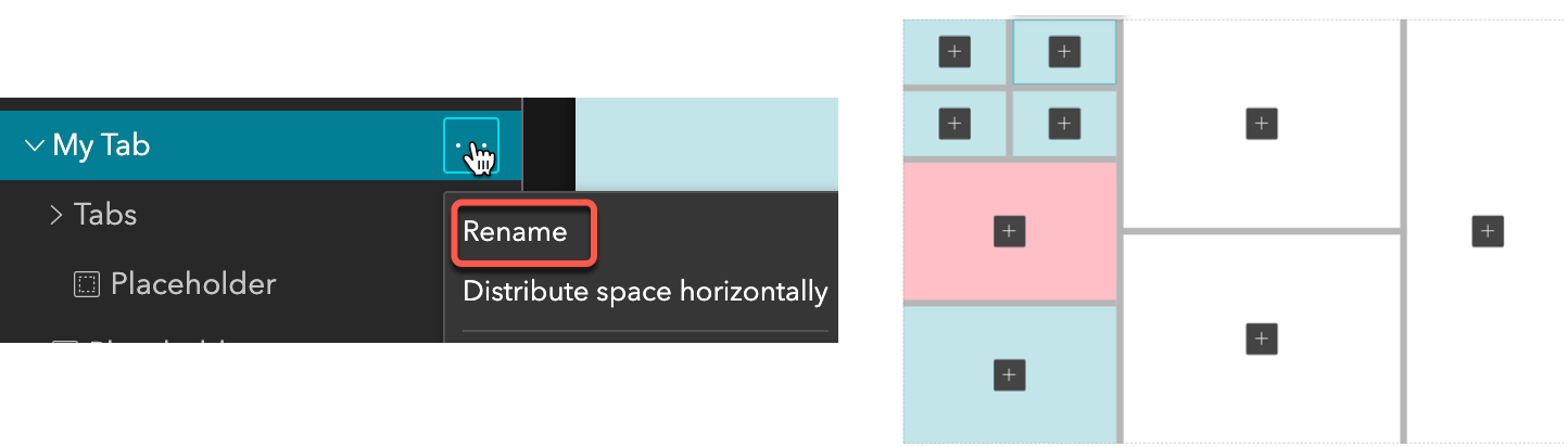 Option to rename the tab and hovering with colors