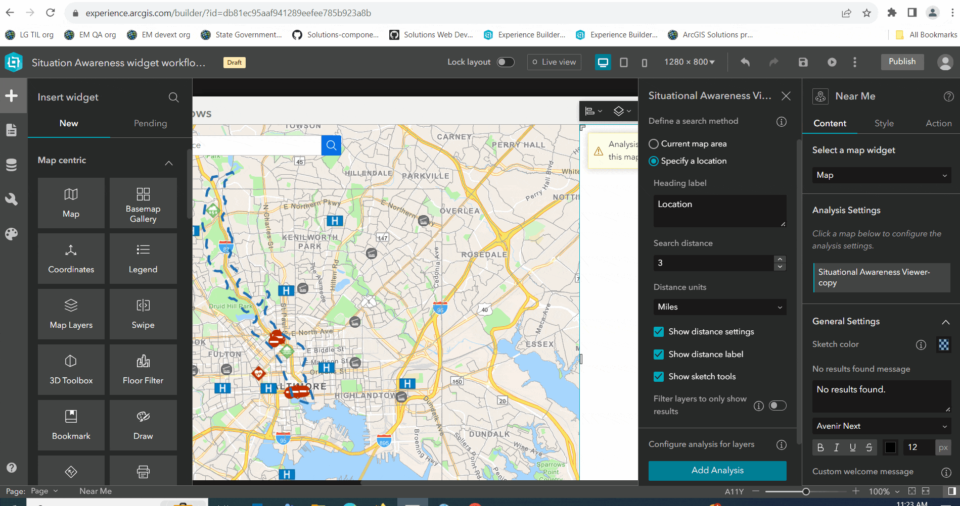 Situation Awareness Closest Feature analysis config