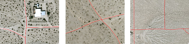 Samples of Unpaved Roads and Trails during training