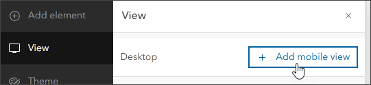 Add mobile view