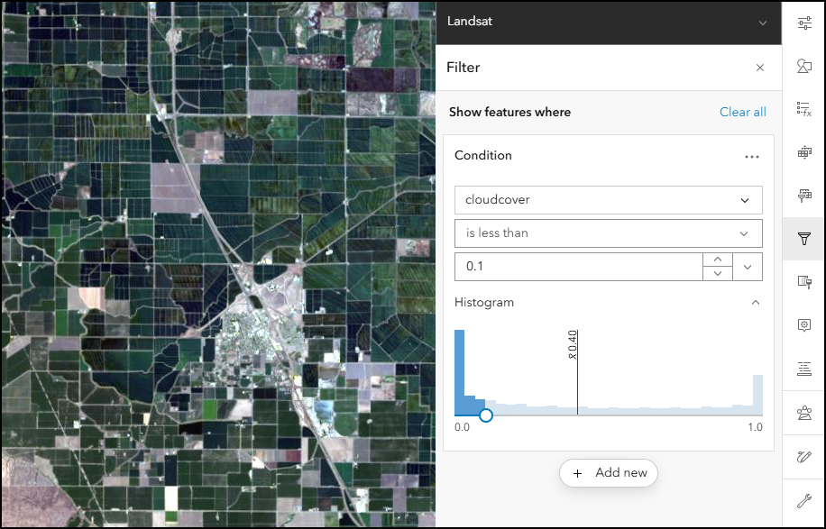 Filter tool in Map Viewer