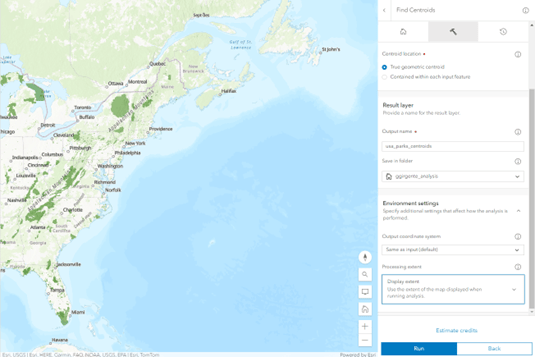 A map zoomed in to only show the Eastern U.S.