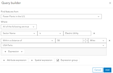 The added spatial expression