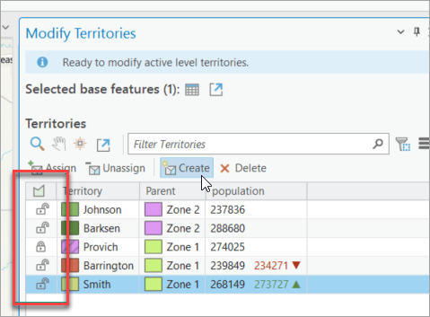 Lock/Unlock button in the pane.