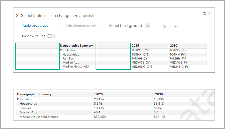 The tabular infographic table is updated with data from an existing classic report.