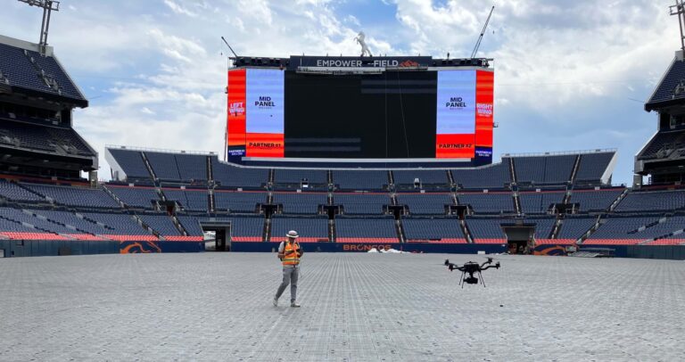 Capturing imagery at empower field