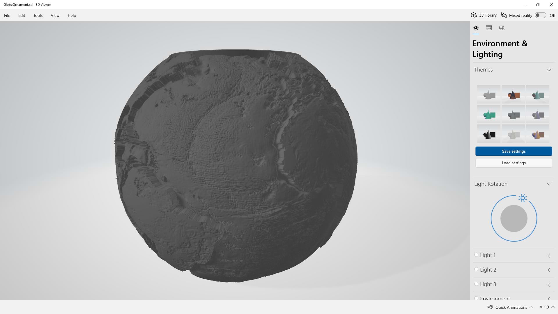 the STL file required by the 3D printer