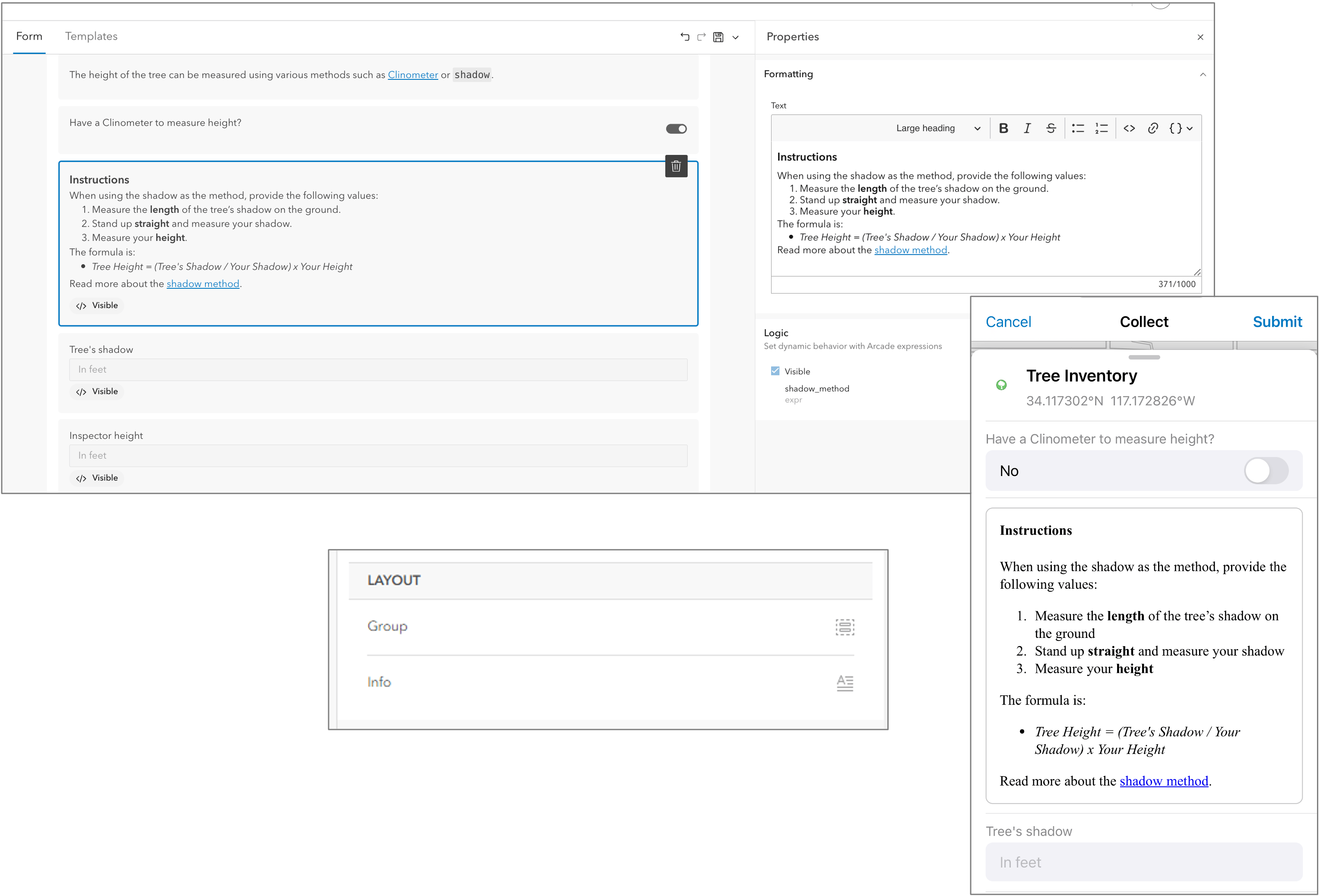 Use Info elements to improve form capture.