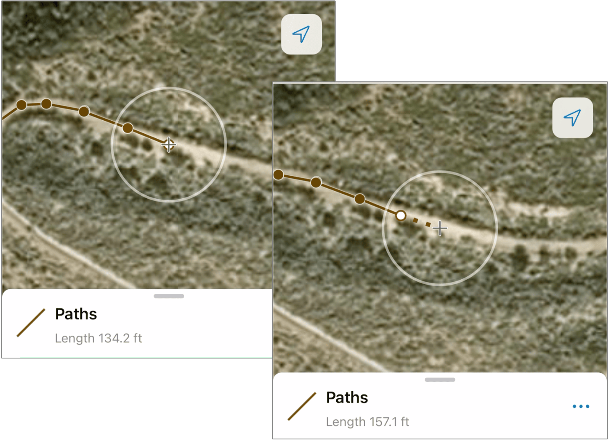 The cumulative length now includes the proposed segment length as well as the length of all existing segments.