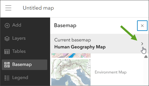 Show basemap component layers