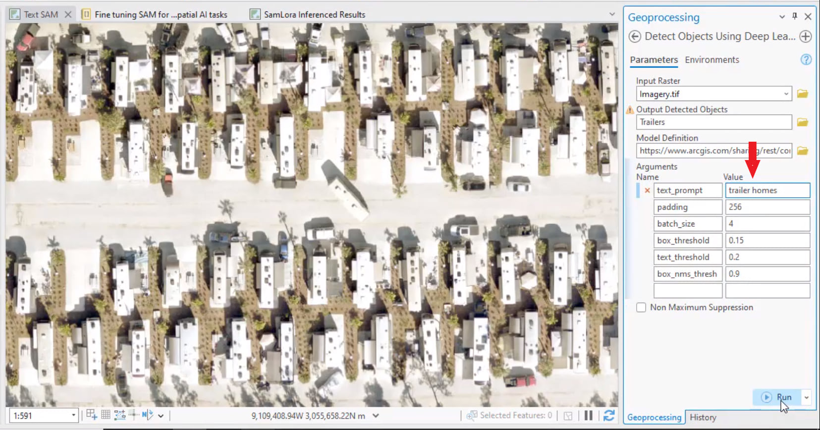 Run the Text SAM model