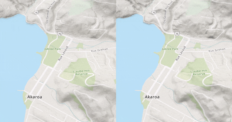 Adjusted Vector Tiles Labeling