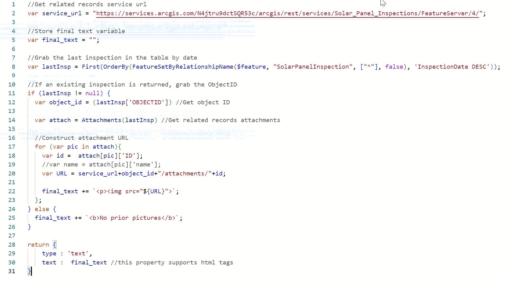 Fetch last attach pop-up