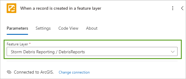 Select the feature layer