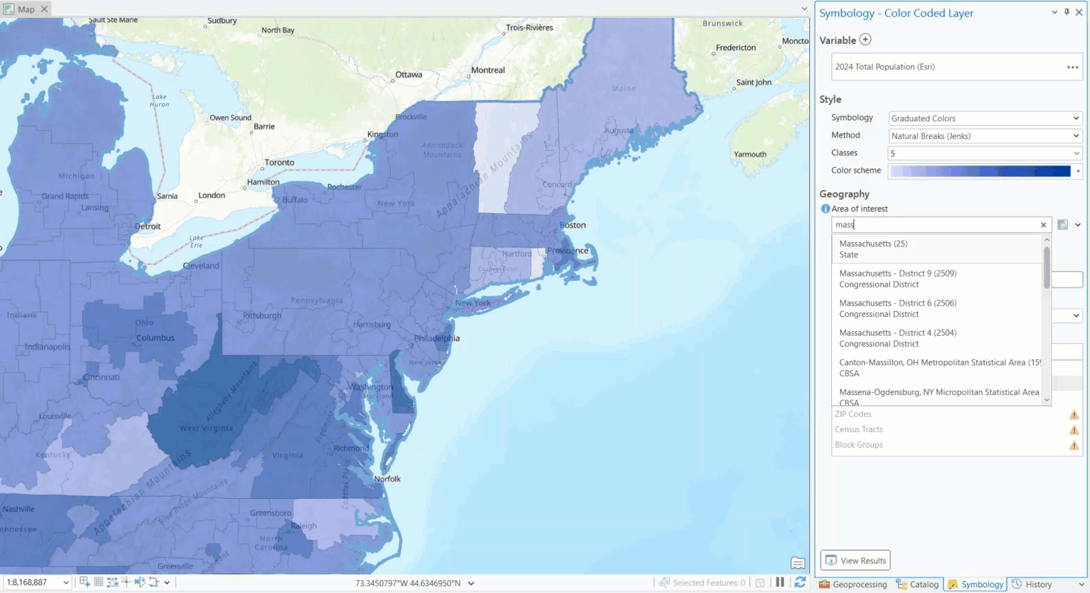 Area of interest in BA Pro