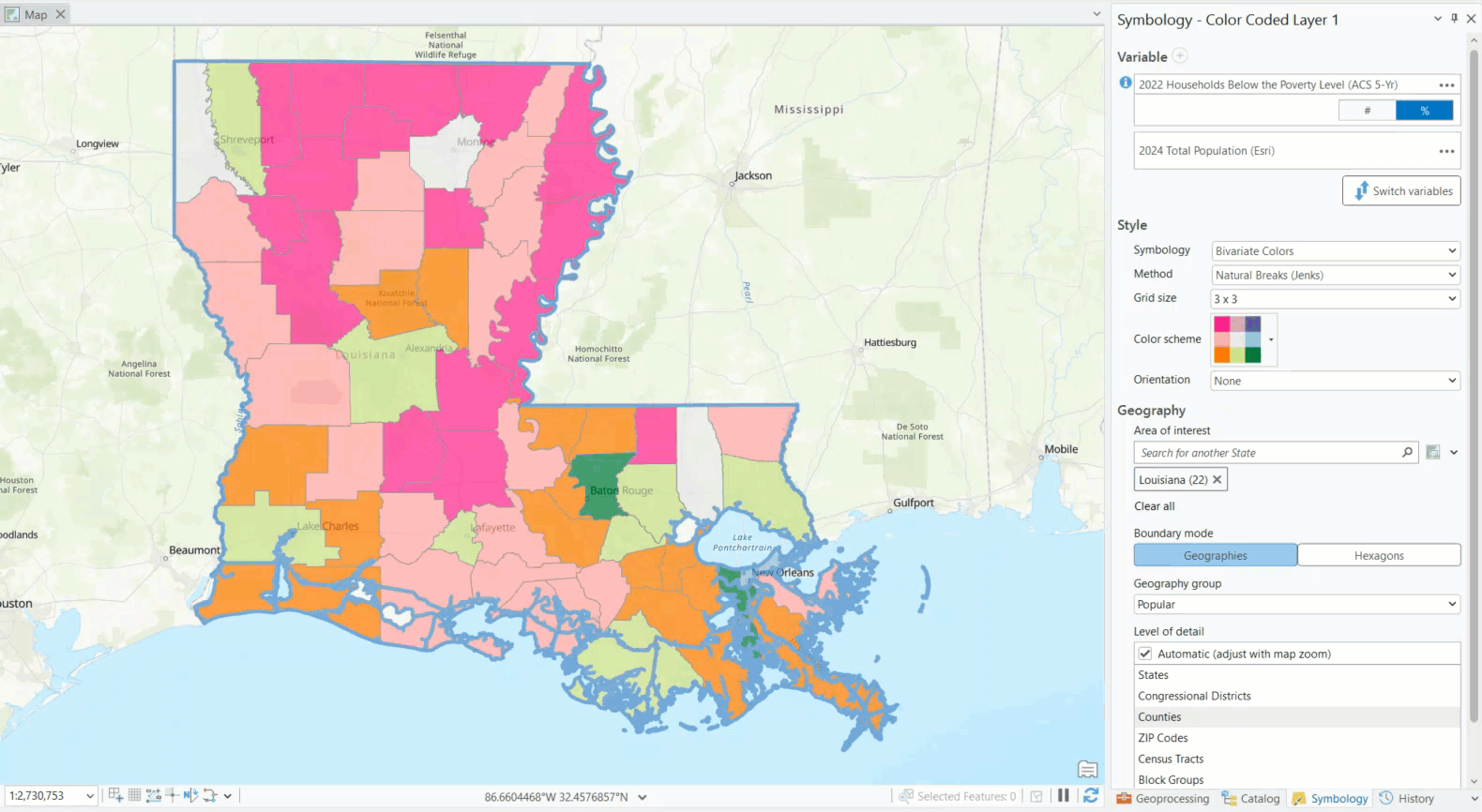 Switching variable order in BA Pro