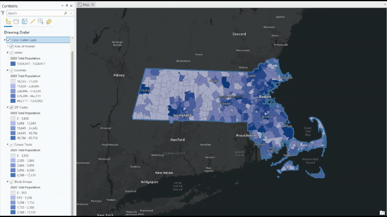 Changing color ramps in BA Pro