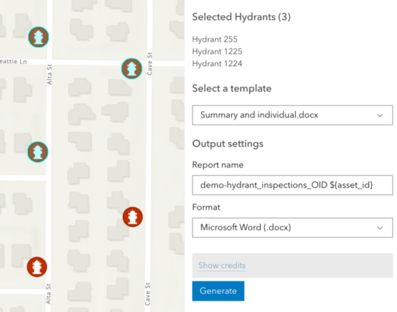 Feature Report widget
