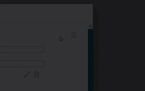 Reuse or reset configured settings
