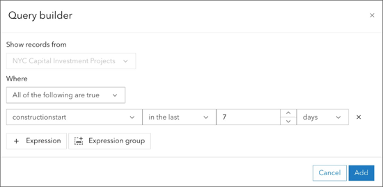 ArcGIS Data Pipelines query