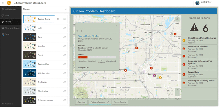 ArcGIS Dashboards Theme