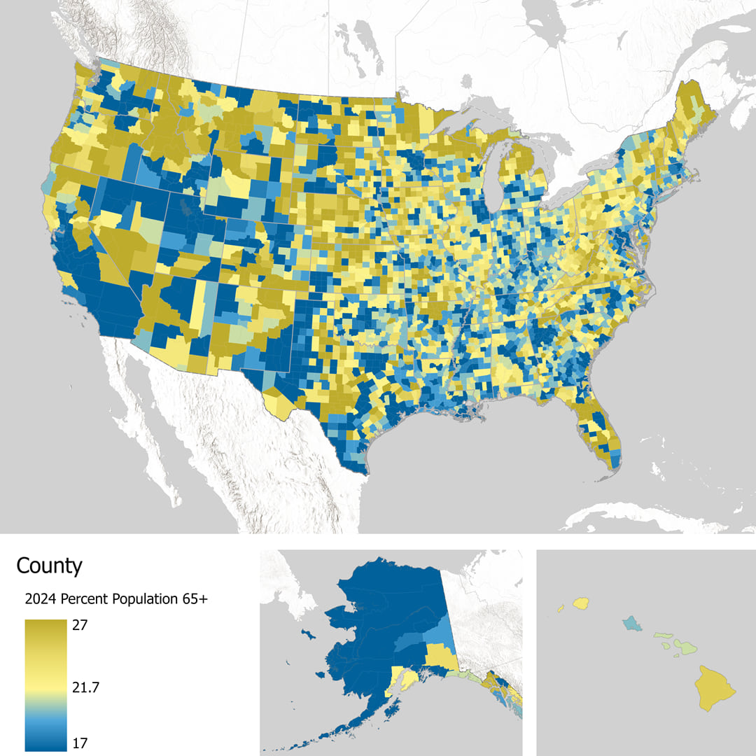 2024 Esri Population 65+