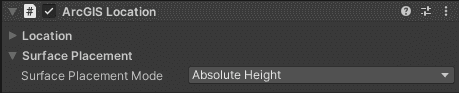 Unity ArcGIS Location Component Surface Placement