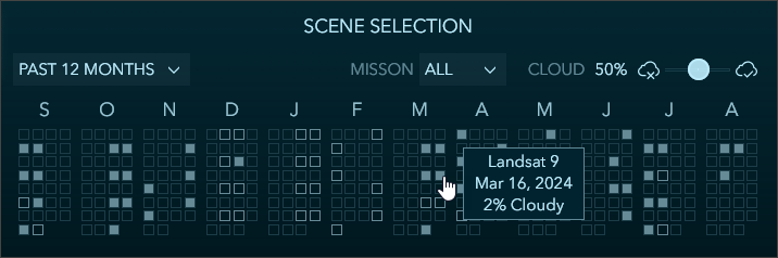 Scene Selection calendar