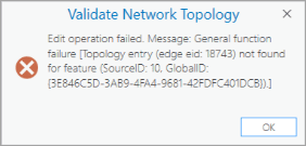 Validate Topology Error Example