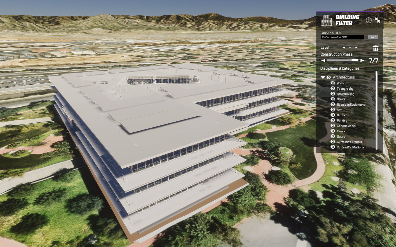 Building Filter Sample in the Maps SDK for Unity