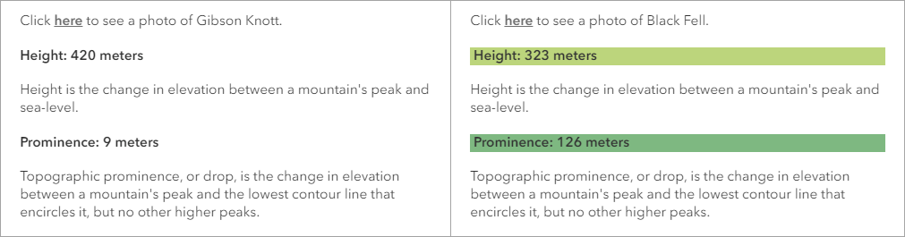 Pop-up before and after formatting