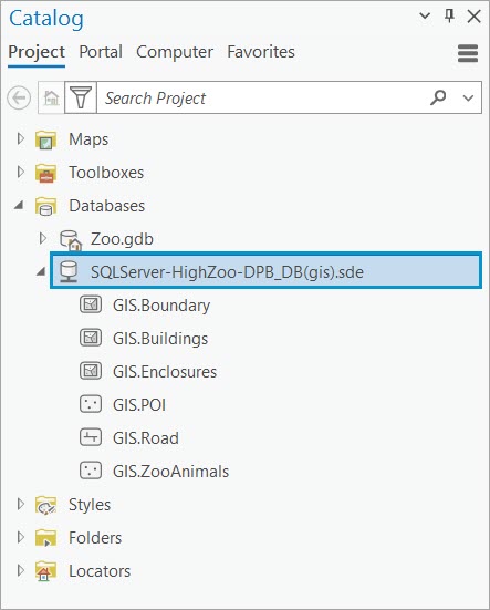 Highlander zoo enterprise geodatabase