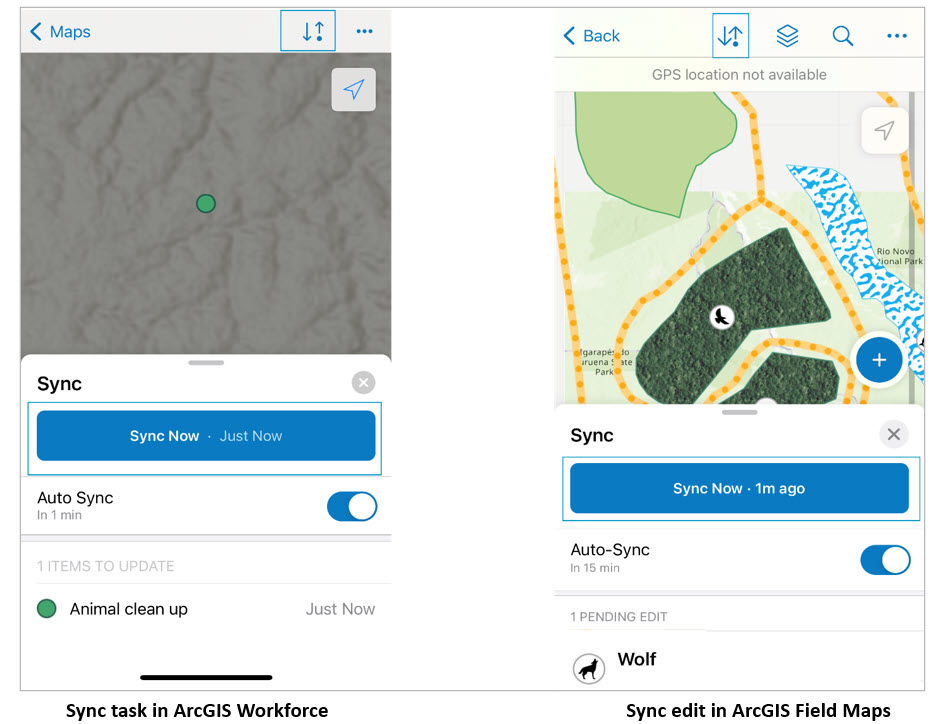 Synchronize offline changes