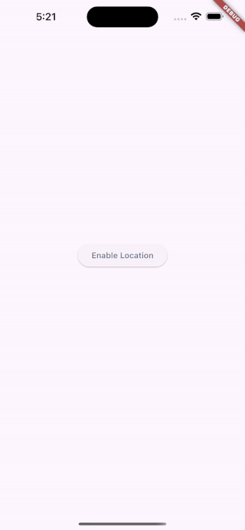 A demo showing a user clicking 'Enable Location.' If permission is granted, the map loads. If denied, a settings page guides updates.
