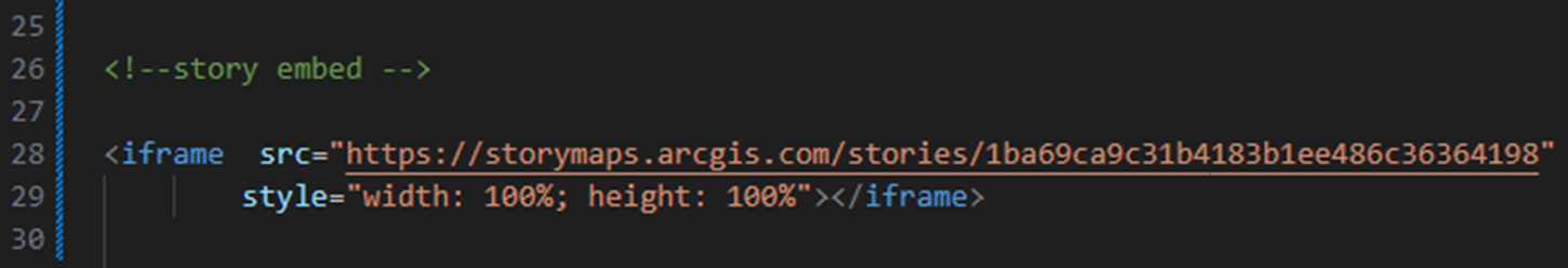 short snippet of code demonstrating how to insert and into a page