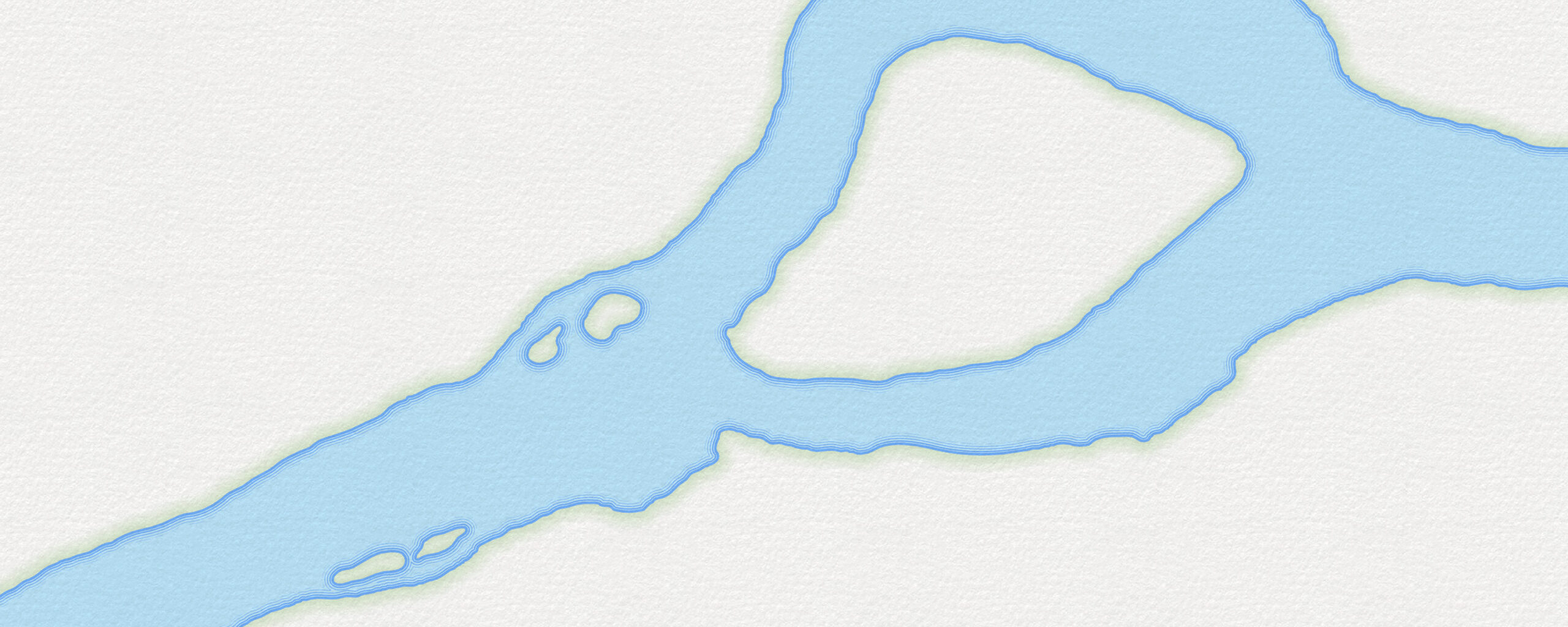 Detailed polygon showing the Grand River