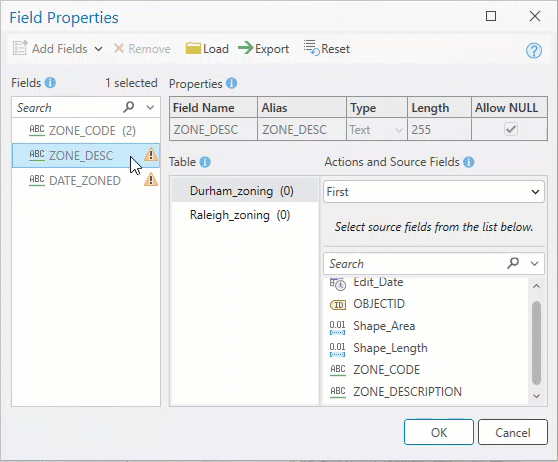Field Map - Add Source Fields
